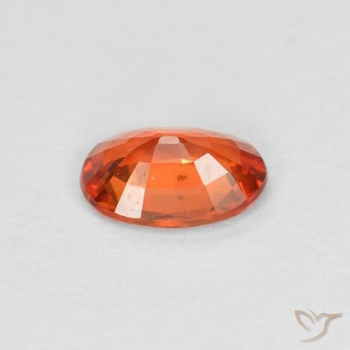 9,17 ctw natürlicher rötlich-orange Saphir, Oval, VS