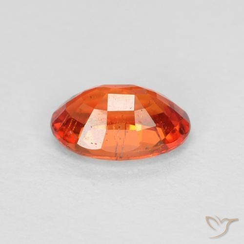 9,17 ctw natürlicher rötlich-orange Saphir, Oval, VS