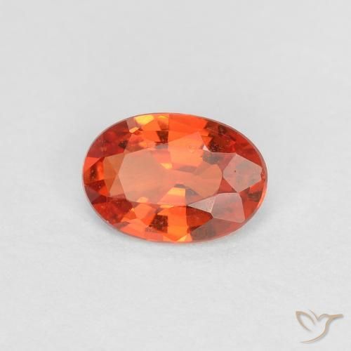 9,17 ctw natürlicher rötlich-orange Saphir, Oval, VS