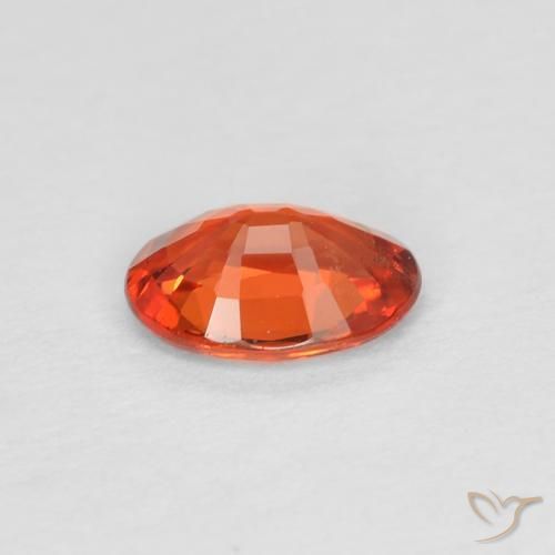 9,17 ctw natürlicher rötlich-orange Saphir, Oval, VS