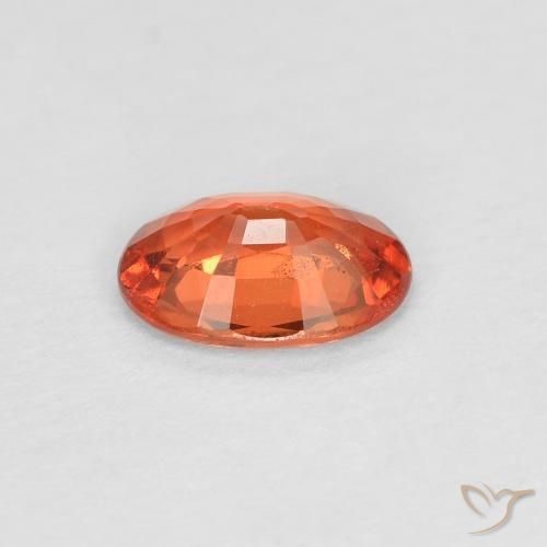 9,17 ctw natürlicher rötlich-orange Saphir, Oval, VS