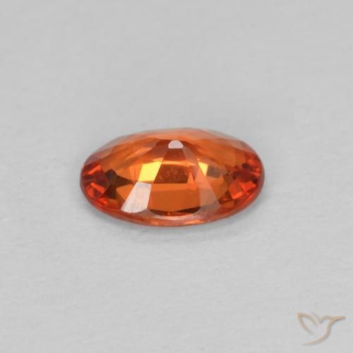 9,17 ctw natürlicher rötlich-orange Saphir, Oval, VVS-VS
