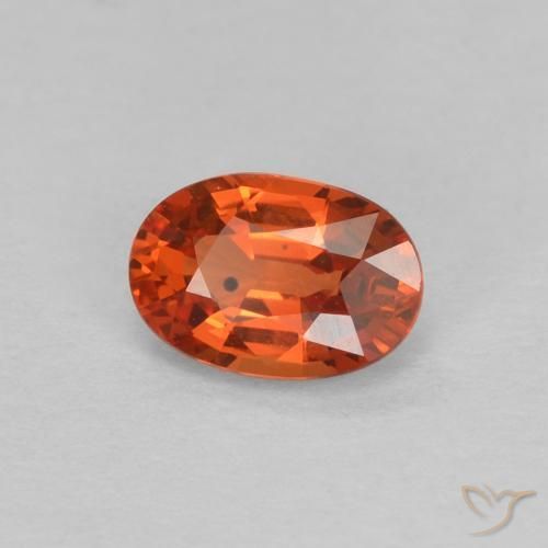 9,17 ctw natürlicher rötlich-orange Saphir, Oval, VVS-VS