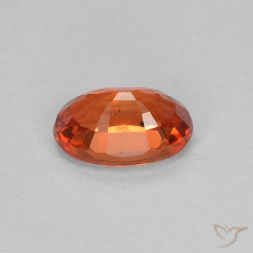 9,17 ctw natürlicher rötlich-orange Saphir, Oval, VVS-VS