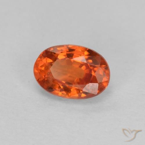 9,17 ctw natürlicher rötlich-orange Saphir, Oval, VVS-VS