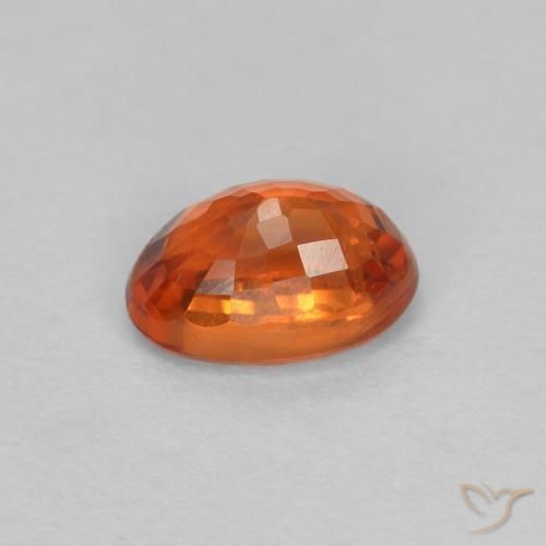 9,17 ctw natürlicher rötlich-orange Saphir, Oval, VVS-VS