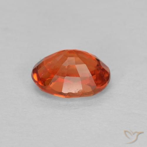 9,17 ctw natürlicher rötlich-orange Saphir, Oval, VVS-VS