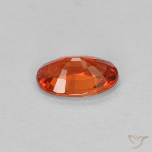 9,17 ctw natürlicher rötlich-orange Saphir, Oval, VVS-VS