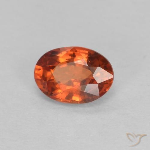 9,17 ctw natürlicher rötlich-orange Saphir, Oval, VVS-VS