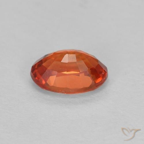 9,17 ctw natürlicher rötlich-orange Saphir, Oval, VVS-VS