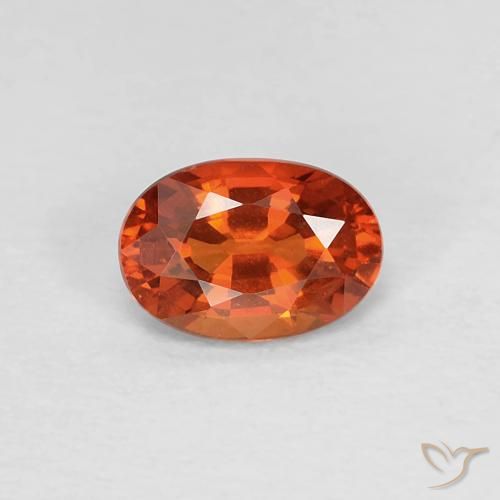 0.55ct Natürlicher Mittelrot Saphir, Oval, VVS