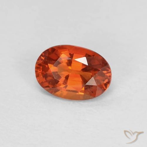 9,17 ctw natürlicher Mittelrot Saphir, Oval, VVS