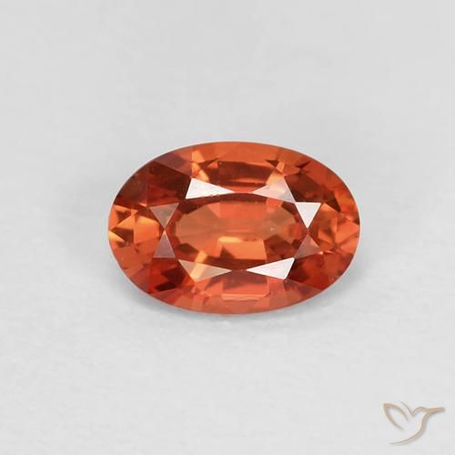 0.57ct Natürlicher Mittelrot Saphir, Oval, VVS
