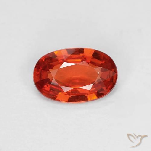 0.47ct Natürlicher Mittelrot Saphir, Oval, VVS