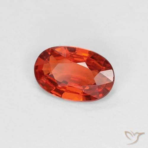 9,17 ctw natürlicher Mittelrot Saphir, Oval, VVS