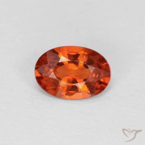 0.48ct Natürlicher Leuchtendes Purpurrot Saphir, Oval, VVS