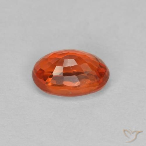 9,17 ctw natürlicher rötlich-orange Saphir, Oval, VVS