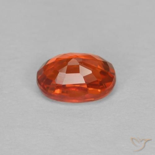 9,17 ctw natürlicher rötlich-orange Saphir, Oval, VVS