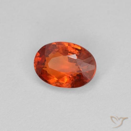 9,17 ctw natürlicher Feuerorange Saphir, Oval, VS