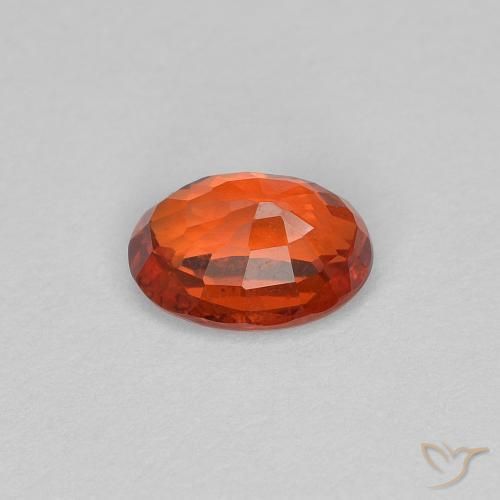 9,17 ctw natürlicher Feuerorange Saphir, Oval, VS
