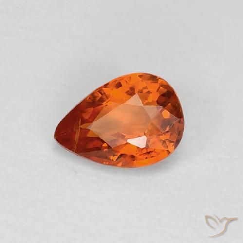 9,17 ctw natürlicher Mittelorange Saphir, Birnenform, VVS-VS