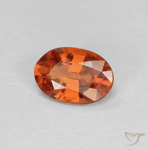 9,17 ctw natürlicher Feuerorange Saphir, Oval, VVS-VS