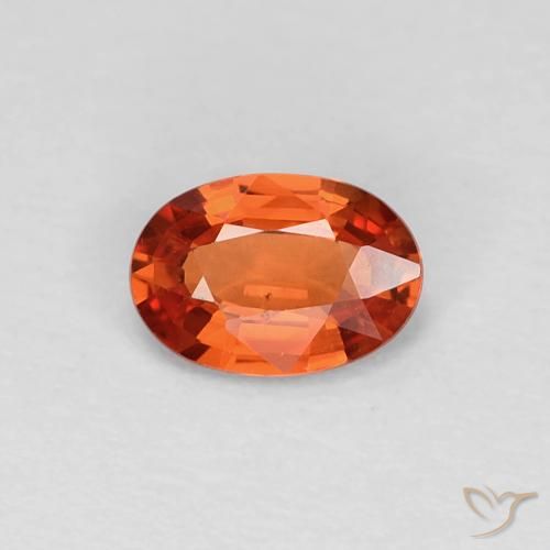0.48ct Natürlicher Intensives Rot Saphir, Oval, VVS-VS