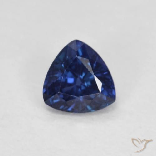 0.41ct Natürlicher Dämmerungsblau Saphir, Trillion, VVS-VS