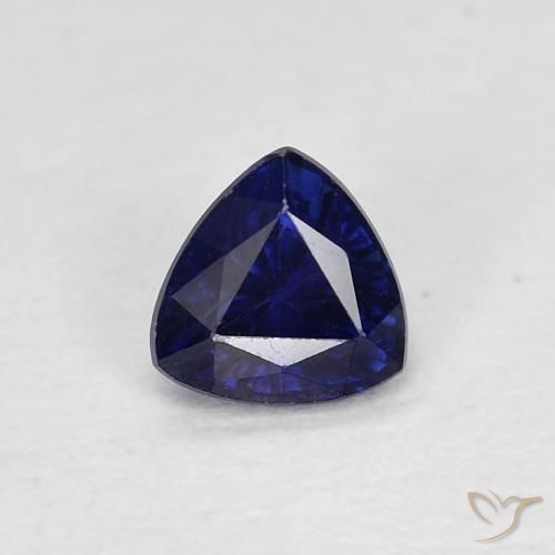 0.39ct Natürlicher Dämmerungsblau Saphir, Trillion, VVS-VS