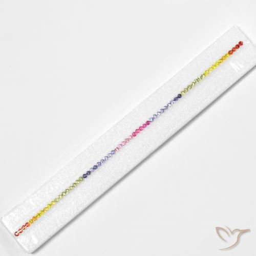 5.57 ct natürliche Mehrfarbig Saphir-Edelsteine, Runden, VS