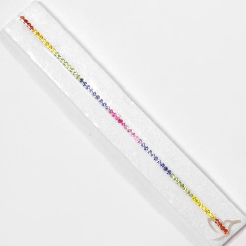 5.06 ct natürliche Mehrfarbig Saphir-Edelsteine, Runden, VS