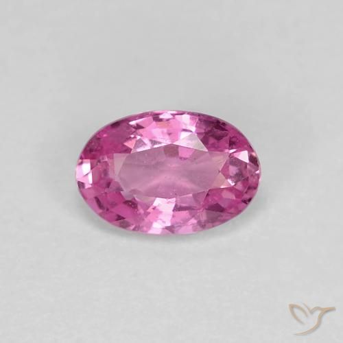 0.62ct Natürlicher rötlich-lila Saphir, Oval, VS