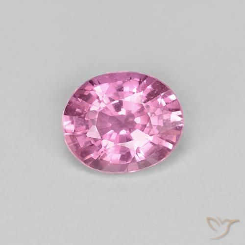 0.49ct Natürlicher Sehr helles Royal Purple Pink Saphir, Oval, VS