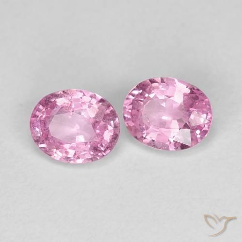 0.91 ct natürliche Sehr helles Rosa Saphir-Edelsteine, Oval, VS-SI