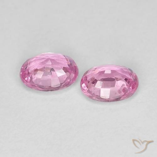 0.91 ct natürliche Sehr helles Rosa Saphir-Edelsteine, Oval, VS-SI