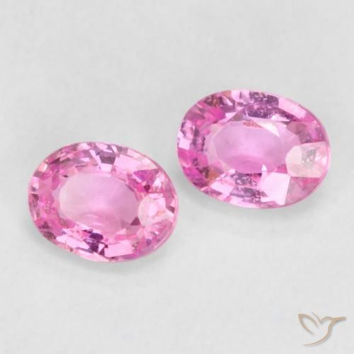 0.80 ct natürliche Sehr helles Royal Purple Pink Saphir-Edelsteine, Oval, VS-SI