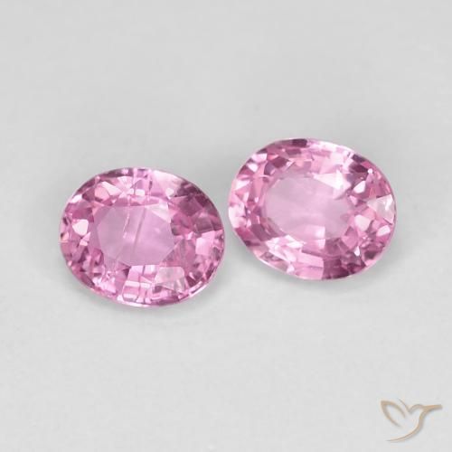 0.86 ct natürliche Sehr helles Royal Purple Pink Saphir-Edelsteine, Oval, VS-SI
