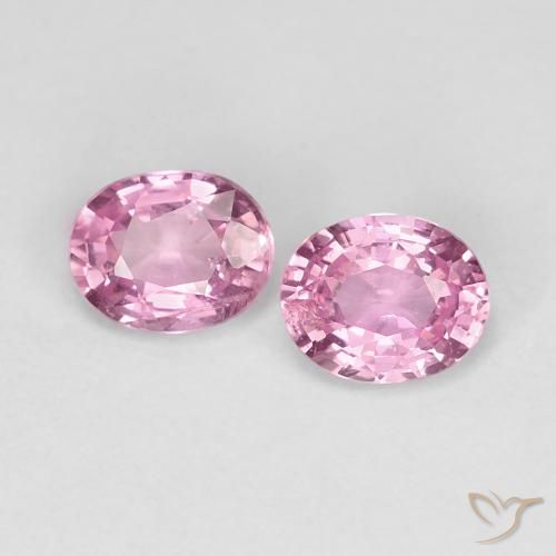 0.88ctw Natürlicher Sehr helles Rosa Saphir, Oval, VS-SI
