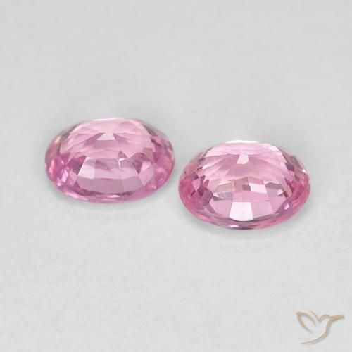 0.88 ct natürliche Sehr helles Rosa Saphir-Edelsteine, Oval, VS-SI