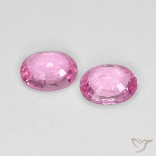 0.71 ct natürliche Sehr helles Rosa Saphir-Edelsteine, Oval, VS-SI