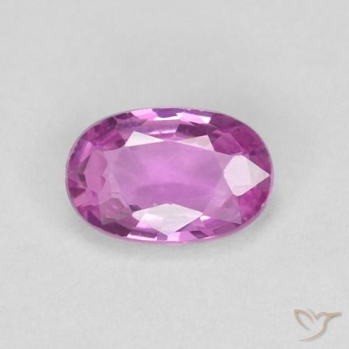 0.47ct Natürlicher Rosaig-lila Saphir, Oval, VVS