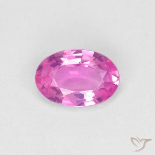 0.48ct Natürlicher Intensives Rosa Saphir, Oval, VVS