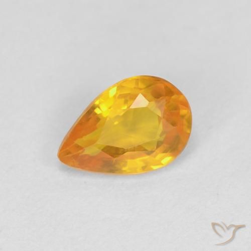 9,17 ctw natürlicher Golden Saphir, Birnenform, VVS-VS