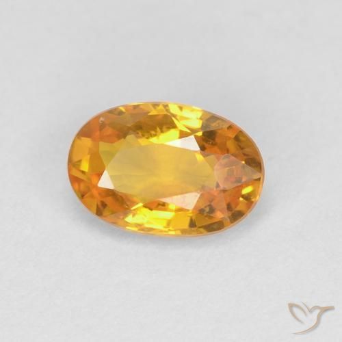 9,17 ctw natürlicher Golden Saphir, Oval, VVS-VS