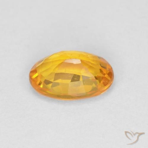 9,17 ctw natürlicher Golden Saphir, Oval, VVS-VS