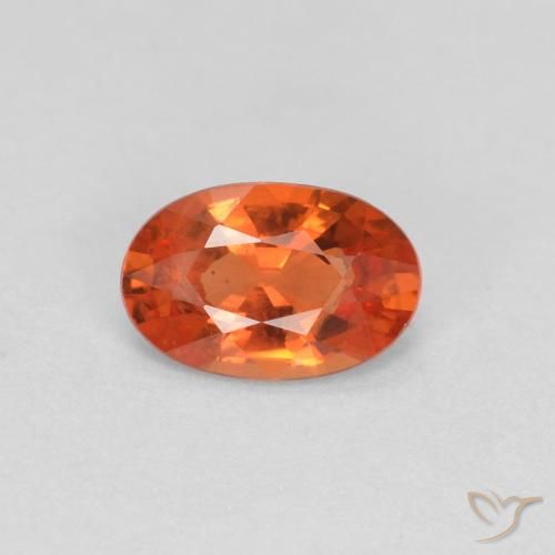 9,17 ctw natürlicher rötlich-orange Saphir, Oval, VVS-VS