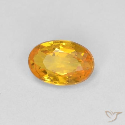 9,17 ctw natürlicher Golden Saphir, Oval, VVS-VS