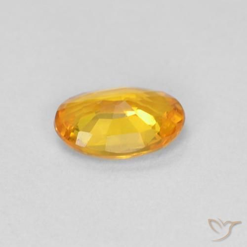 9,17 ctw natürlicher Golden Saphir, Oval, VVS-VS