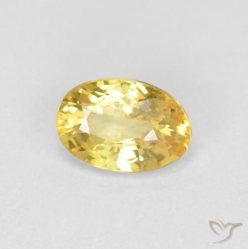9,17 ctw natürlicher Honiggelb Saphir, Oval, VVS