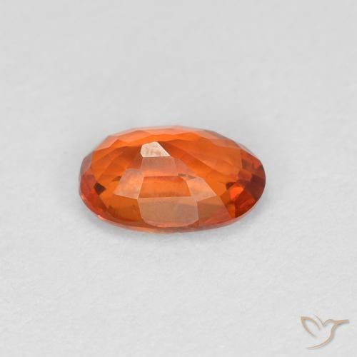 9,17 ctw natürlicher rötlich-orange Saphir, Oval, VVS